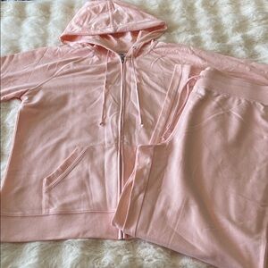 Light pink Hoodie and Sweatpants Set